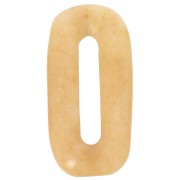 30x15 mm oval gemstone pendant - Tinted Jade - Yellow x1|raw }}