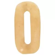 30x15 mm oval gemstone pendant - Tinted Jade - Yellow x1