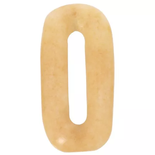 30x15 mm oval gemstone pendant - Tinted Jade - Yellow x1