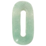 30x15 mm oval gemstone pendant - Aventurine x1|raw }}