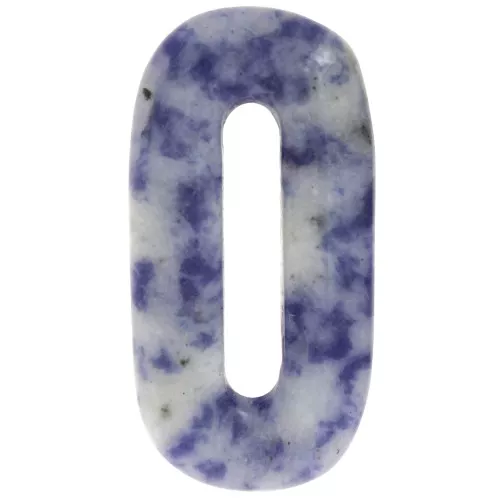 30x15 mm oval gemstone pendant - Sodalite x1