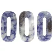 30x15 mm oval gemstone pendant - Sodalite x1