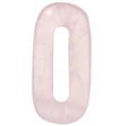 30x15 mm oval gemstone pendant - Rose Quartz x1