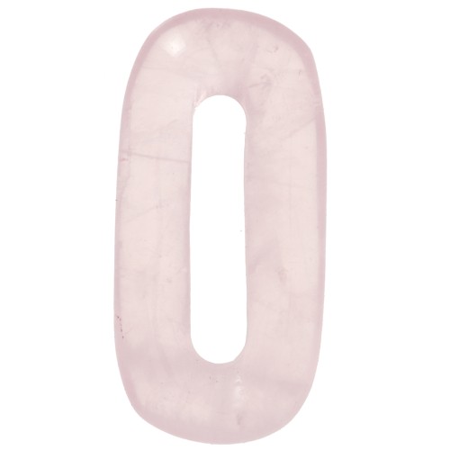 30x15 mm oval gemstone pendant - Rose Quartz x1