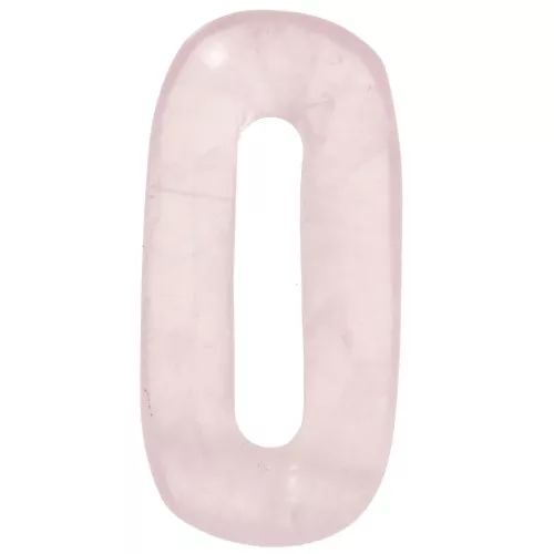 30x15 mm oval gemstone pendant - Rose Quartz x1