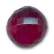 Fire Polished faceted round bead 16mm Siam x1