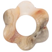 20 mm gemstone flower pendant - Agate crazy x1
