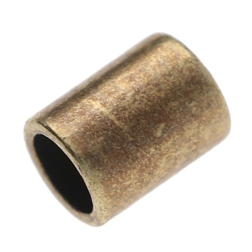 Tube ends for 2 mm cord - Bronze x10