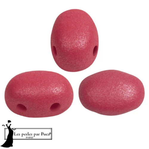 Glass beads Samos® by Puca® 5x7 mm - Vogue Hibiscus Mat x10g