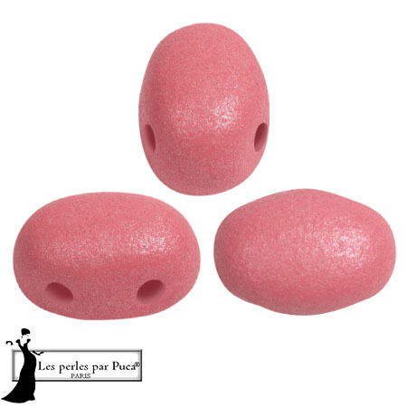 Glass beads Samos® by Puca® 5x7 mm - Vogue Indian Rose Mat x10g