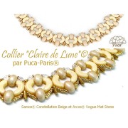 Glass beads Samos® by Puca® 5x7 mm - Vogue Indian Rose Mat x10g