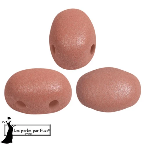 Glass beads Samos® by Puca® 5x7 mm - Vogue Light Terracotta Mat x10g