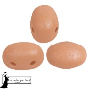 Glass beads Samos® by Puca® 5x7 mm - Vogue Orange Peach Mat x10g|raw }}