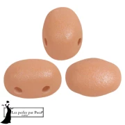 Opaque White - Glass beads Samos® by Puca® 5x7 mm - Vogue Orange Peach Mat x10g Glass beads Samos® by Puca® 5x7 mm - Vogue Orange Peach Mat x10g