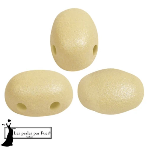 Glass beads Samos® by Puca® 5x7 mm - Vogue Stone Mat x10g
