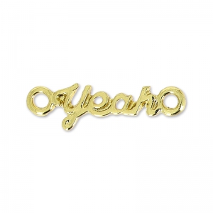 Separator 2 rings Made by Me Yeah 20 x 5.5 mm Gold tone