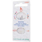 Beading needles with coloured eye n°10, n°11 and n°12 - Pony - Steel x6|raw }}