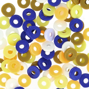 Assortment of Heishi in caoutchouc Made by Me 6mm Artisan