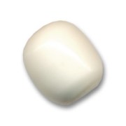 Oval tube beads 12x10 mm - Off-white x5