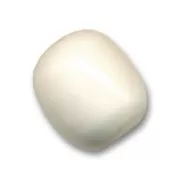 Oval tube beads 12x10 mm - Off-white x5