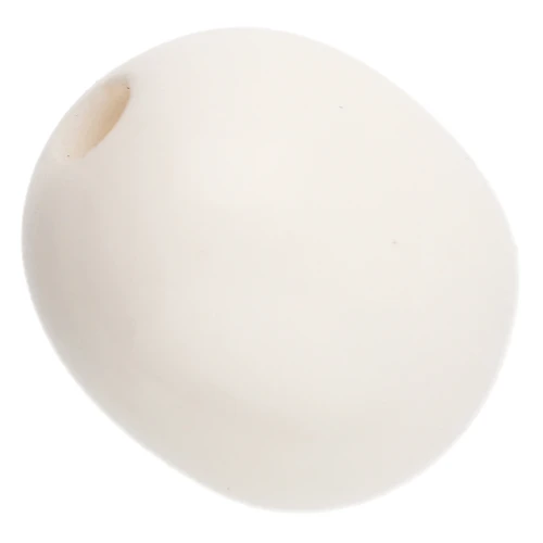 Oval tube beads 12x10 mm - Off-white x5