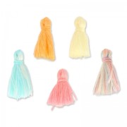 Assortment of 5 cotton pompons Made by Me 17 mm Sorbet|raw }}