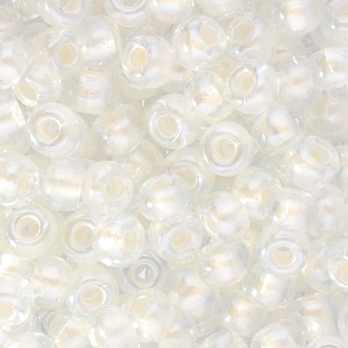 Seed beads Miyuki 6/0 4601 - Pearlized Effect White x8g