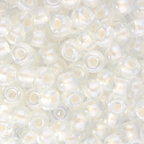 Seed beads Miyuki 6/0 4601 - Pearlized Effect White x8g
