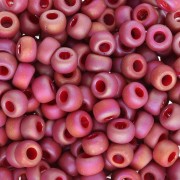 Seed beads Miyuki 6/0 4696 - Opaque Glazed Dark Red Mat AB x8g