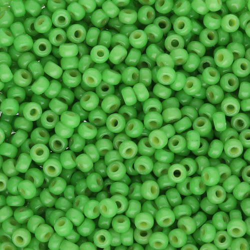 Seed beads Miyuki Duracoat 11/0 4476 - Dyed Opaque Fiji Green x8g