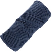 Cotton macramé cord spool 2 mm - Indigo x100m
