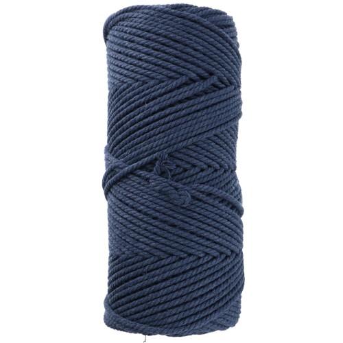 Cotton macramé cord spool 2 mm - Indigo x100m