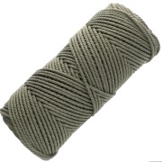 2 mm macramé cotton cord spool - Khaki x100m