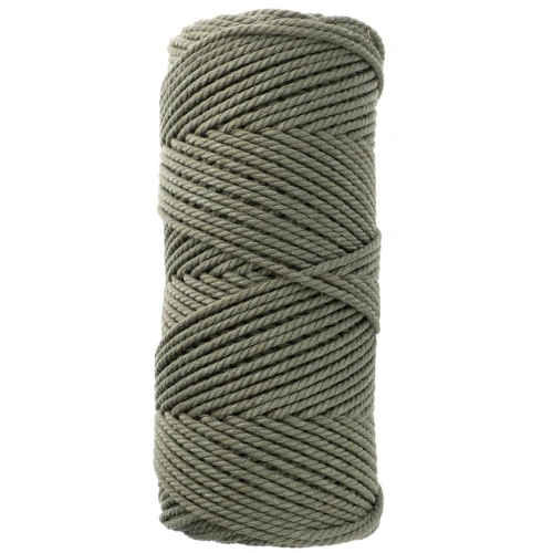 2 mm macramé cotton cord spool - Khaki x100m