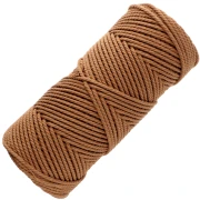 Mocca - Cotton macramé cord spool 2 mm - Mocca x100m Cotton macramé cord spool 2 mm - Mocca x100m