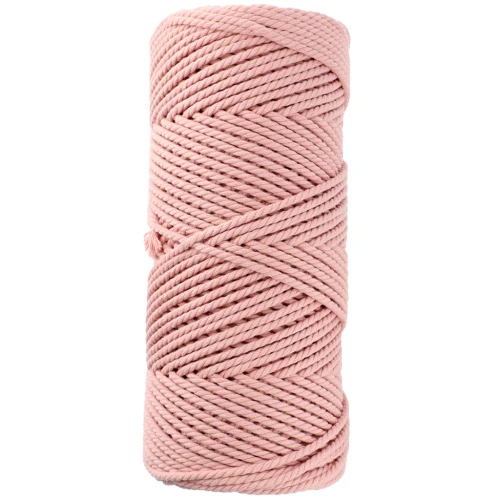 2 mm macramé cotton cord spool - Nude x100m