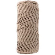 2 mm macramé cotton cord spool - Sand x100m|raw }}