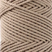 2 mm macramé cotton cord spool - Sand x100m