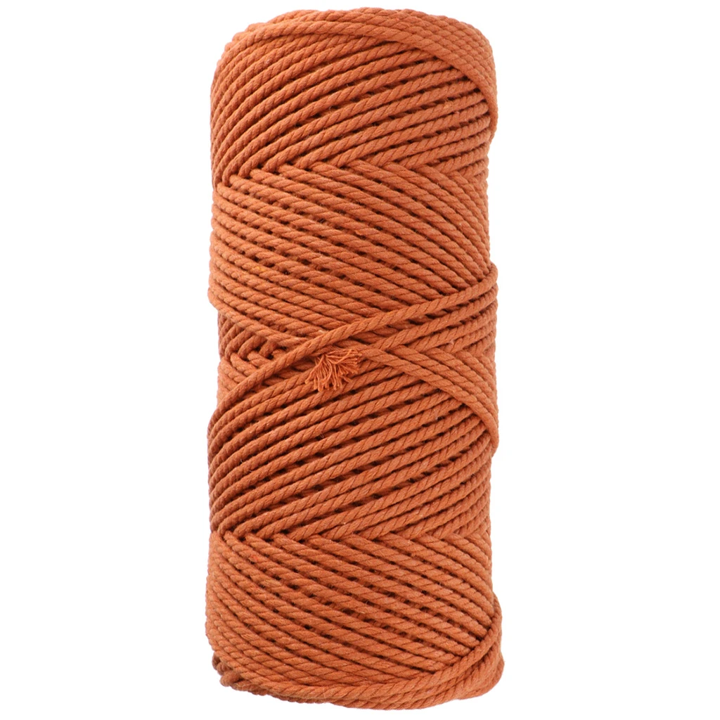 Suspension Murale Macramé Terracotta Et Blanc – Fait Main, Déco Bohème