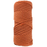 Cotton macramé cord spool 2 mm - Terracotta x100m|raw }}