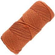 Terracotta - Cotton macramé cord spool 2 mm - Terracotta x100m Cotton macramé cord spool 2 mm - Terracotta x100m