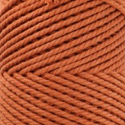 Cotton macramé cord spool 2 mm - Terracotta x100m