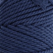 Spool of cotton macramé cord 3 mm - Indigo x50m