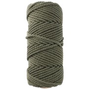 Spool of cotton macramé cord 3 mm - Khaki x50m