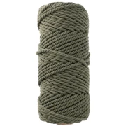 Spool of cotton macramé cord 3 mm - Khaki x50m