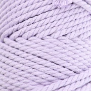 Spool of cotton macramé cord 3 mm - Mauve x50m