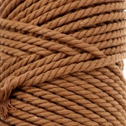 Cotton macramé cord spool 3 mm - Mocca x50m