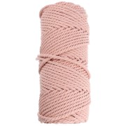 Spool of cotton macramé cord 3 mm - Nude x50m