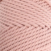Spool of cotton macramé cord 3 mm - Nude x50m