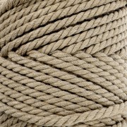 Spool of cotton macramé cord 3 mm - Sable x50m